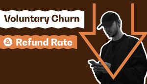 Voluntary churn refund rate